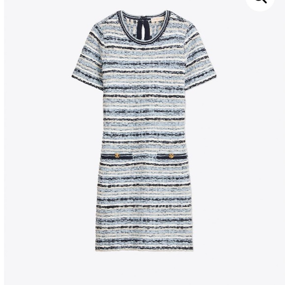 tory burch tweed sweater dress